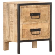 vidaXL Nočný stolík 40x30x50 cm surové masívne mangovníkové drevo - cena, porovnanie