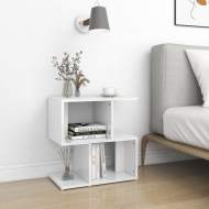 vidaXL Nočný stolík lesklý biely 50x30x51,5 cm drevotrieska - cena, porovnanie