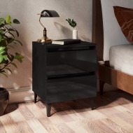 vidaXL Nočný stolík lesklý čierny 40x35x50 cm drevotrieska - cena, porovnanie