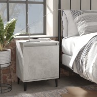 vidaXL Nočný stolík nohy z kovu betónový sivý 40x30x50 cm - cena, porovnanie