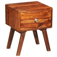 vidaXL Nočný stolík s 1 zásuvkou 55 cm, drevený masív sheesham - cena, porovnanie