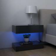 vidaXL Nočný stolík sivý 60x35 cm drevotrieska - cena, porovnanie