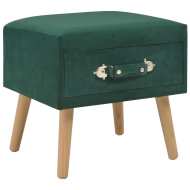 vidaXL Nočný stolík zelený 40x35x40 cm zamatový - cena, porovnanie