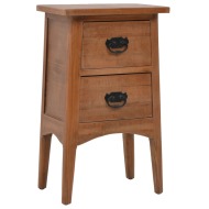 vidaXL Nočný stolík z jedľového dreva 40x29x68 cm hnedý - cena, porovnanie