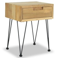 vidaXL Nočný stolík z teakového dreva, 40x30x50 cm - cena, porovnanie