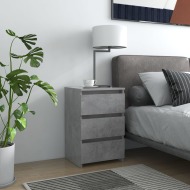 vidaXL Nočný stolík betónový sivý 40x35x62,5 cm drevotrieska - cena, porovnanie