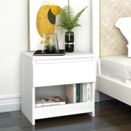 vidaXL Nočný stolík biely 40x30x39 cm drevotrieska - cena, porovnanie
