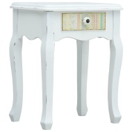 vidaXL Nočný stolík biely 40x30x50 cm drevo - cena, porovnanie