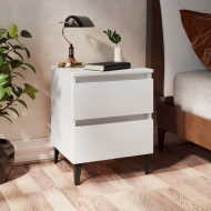 vidaXL Nočný stolík biely 40x35x50 cm drevotrieska - cena, porovnanie