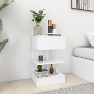 vidaXL Nočný stolík biely 40x35x65 cm drevotrieska - cena, porovnanie