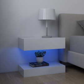 vidaXL Nočný stolík biely 60x35 cm drevotrieska