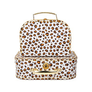 Sass & Belle Kartónový kufrík s leopardím motívom - menší - cena, porovnanie