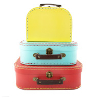 Sass & Belle Detský kartónový kufrík žltý - malý - cena, porovnanie