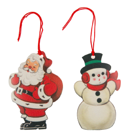 Sass & Belle Vianočné menovky na darčeky Santa a snehuliak 10ks