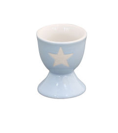 Krasilnikoff Porcelánový stojan na vajíčko Light blue Stars