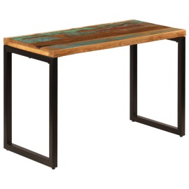 vidaXL Jedálenský stôl 115x55x76 cm, recyklovaný masív a oceľ