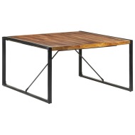 vidaXL Jedálenský stôl 140x140x75 cm masívne drevo so sheeshamovou úpravou - cena, porovnanie