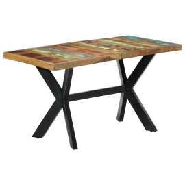 vidaXL Jedálenský stôl 140x70x75 cm masívne recyklované drevo