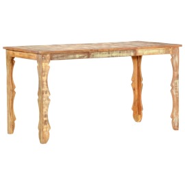 vidaXL Jedálenský stôl 140x70x76 cm, recyklovaný masív