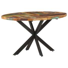 vidaXL Jedálenský stôl 140x80x75 cm recyklovaný masív