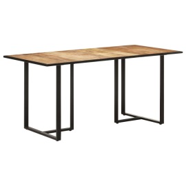vidaXL Jedálenský stôl 160 cm surové mangovníkové drevo