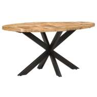 vidaXL Jedálenský stôl 160x80x75 cm surové mangovníkové drevo - cena, porovnanie