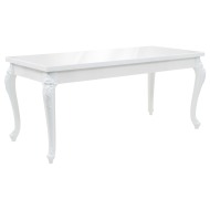 vidaXL Jedálenský stôl 179x89x81cm vysokoleský biely - cena, porovnanie