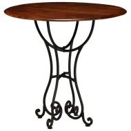 vidaXL Jedálenský stôl akáciové drevo so sheeshamovou úpravou 80x76 cm - cena, porovnanie