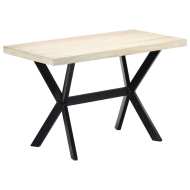 vidaXL Jedálenský stôl biely 120x60x75 cm masívne mangovníkové drevo - cena, porovnanie