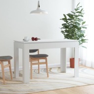 vidaXL Jedálenský stôl, biely 120x60x76 cm, drevotrieska - cena, porovnanie