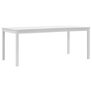 vidaXL Jedálenský stôl, biely 180x90x73 cm, borovicové drevo - cena, porovnanie