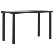 vidaXL Jedálenský stôl, čierna a betónovo sivá 120x60x75 cm, MDF - cena, porovnanie