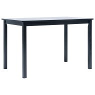 vidaXL Jedálenský stôl čierny 114x71x75 cm masívne kaučukové drevo - cena, porovnanie