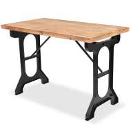 vidaXL Jedálenský stôl, doska z masívneho jedľového dreva, 122x65x82 cm - cena, porovnanie