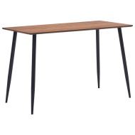 vidaXL Jedálenský stôl, hnedý 120x60x75 cm, MDF - cena, porovnanie