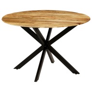 vidaXL Jedálenský stôl, masívne surové mangovníkové drevo 120x77 cm - cena, porovnanie