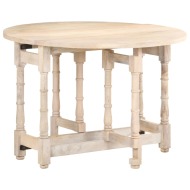 vidaXL  Jedálenský stôl okrúhly 110x76 cm mangovníkový masív - cena, porovnanie