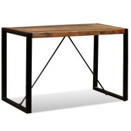 vidaXL Jedálenský stôl, recyklovaný masív 120 cm - cena, porovnanie