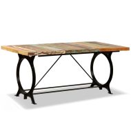vidaXL Jedálenský stôl, recyklovaný masív 180 cm - cena, porovnanie