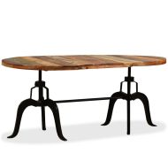 vidaXL Jedálenský stôl, recyklovaný masív a oceľ 180 cm - cena, porovnanie