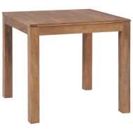 vidaXL Jedálenský stôl, tíkový masív s prirodným povrchom 82x80x76 cm - cena, porovnanie