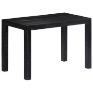 vidaXL Jedálenský stôl z mangovníkového dreva čierny 118x60x76 cm - cena, porovnanie