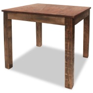 vidaXL Jedálenský stôl z masívneho recyklovaného dreva, 82x80x76 cm - cena, porovnanie