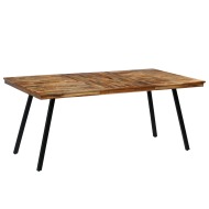 vidaXL Jedálenský stôl z recyklovaného dreva a ocele, 180x90x76 cm - cena, porovnanie