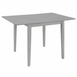 vidaXL Rozkladací jedálenský stôl drevotrieska sivý (80-120)x80x74 cm