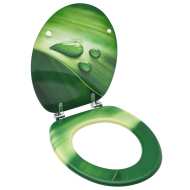 vidaXL WC sedadlo s poklopom MDF dizajn zelený dizajn s kvapkou - cena, porovnanie