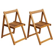 vidaXL Skladacie záhradné stoličky 2 ks, akáciový masív - cena, porovnanie