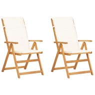 vidaXL Sklápacie záhradné stoličky 2ks hnedé masívne akáciové drevo - cena, porovnanie