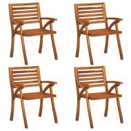 vidaXL Záhradné stoličky 4 ks masívne akáciové drevo - cena, porovnanie