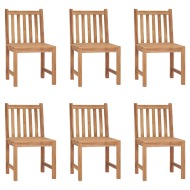 vidaXL Záhradné stoličky 6 ks tíkový masív - cena, porovnanie